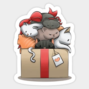 Box of Cats Sticker